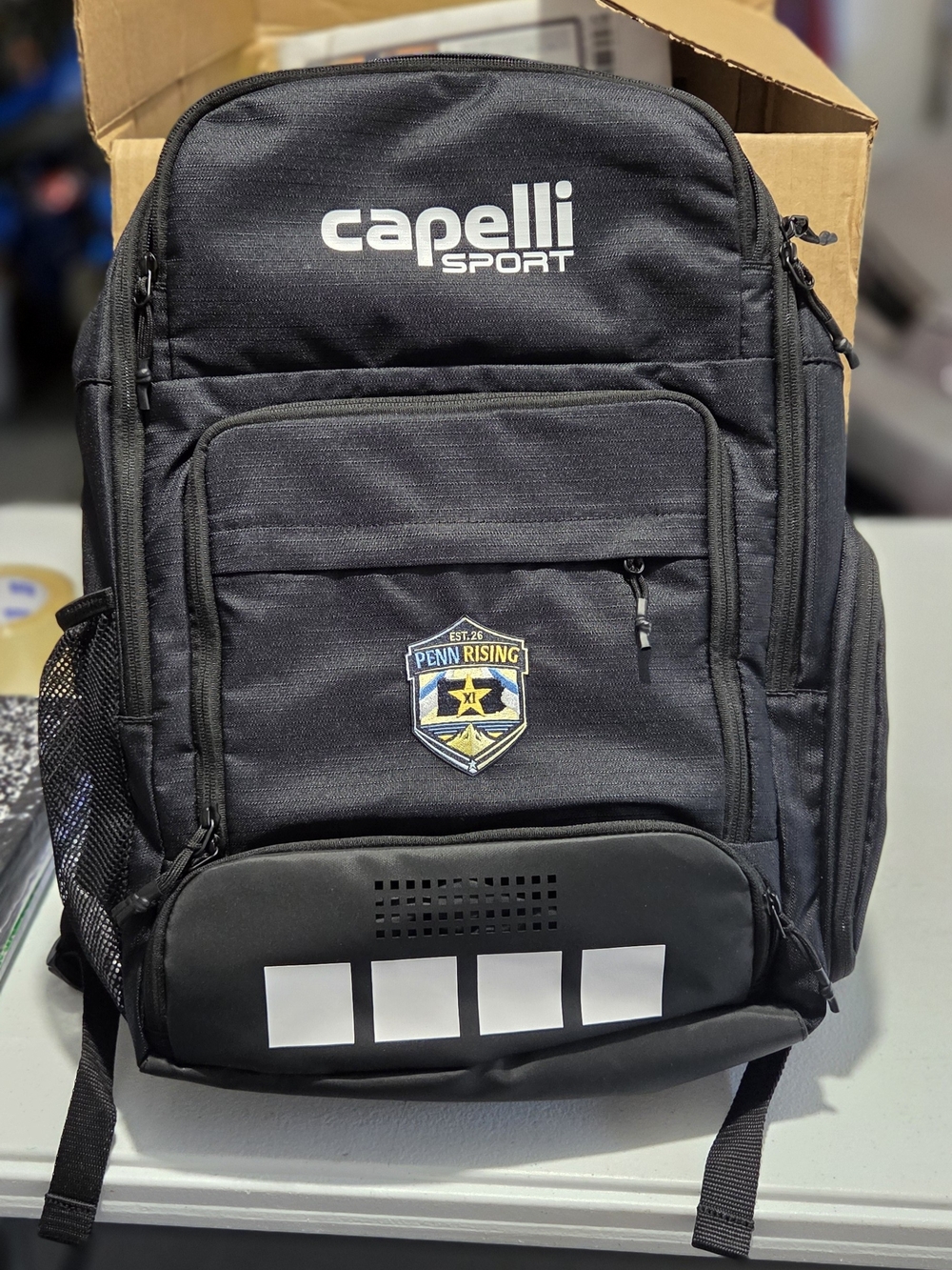 Capelli of New York Black Portable Audio Backpack with Speaker